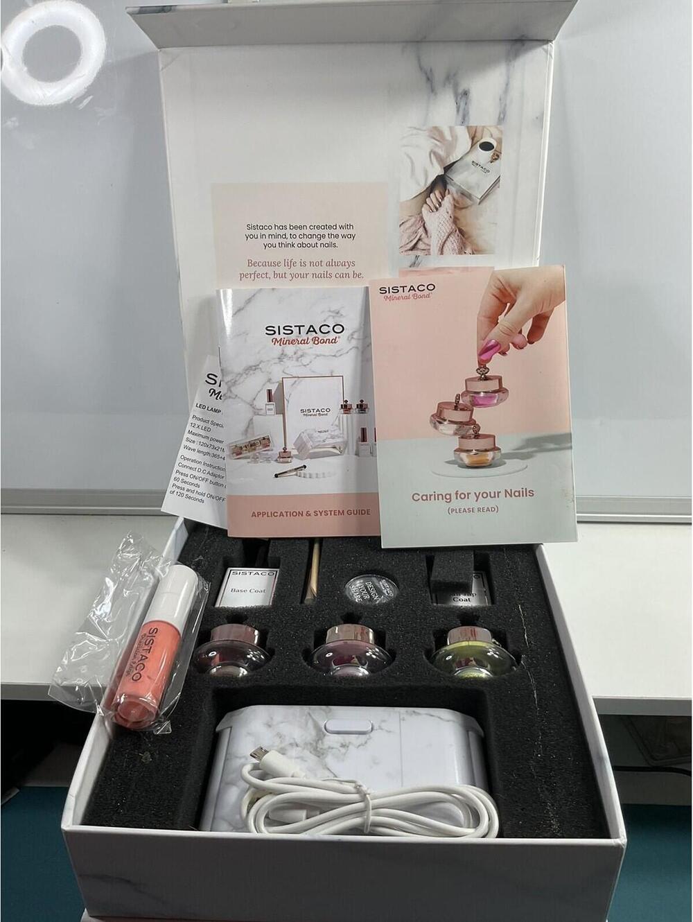 Sistaco Complete Nail Care System Daisy Azela Mocha Colors With Precision Edge